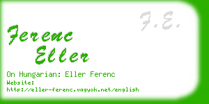 ferenc eller business card